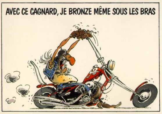 C'est comme a qu'on reconnait un vrai biker...
